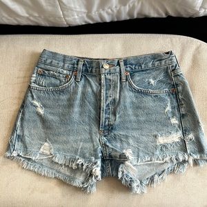 AGOLDE Parker denim shorts